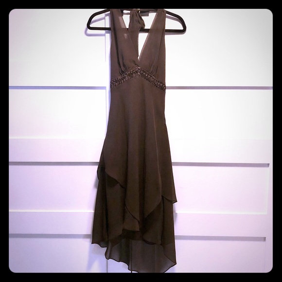 BCBGMaxAzria Dresses & Skirts - BCBGMaxAzria brown chiffon dress sz 8 💃🏽